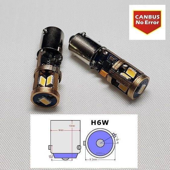 LED H6W BAX9S GOLD CAN 9smd Beograd Zemun